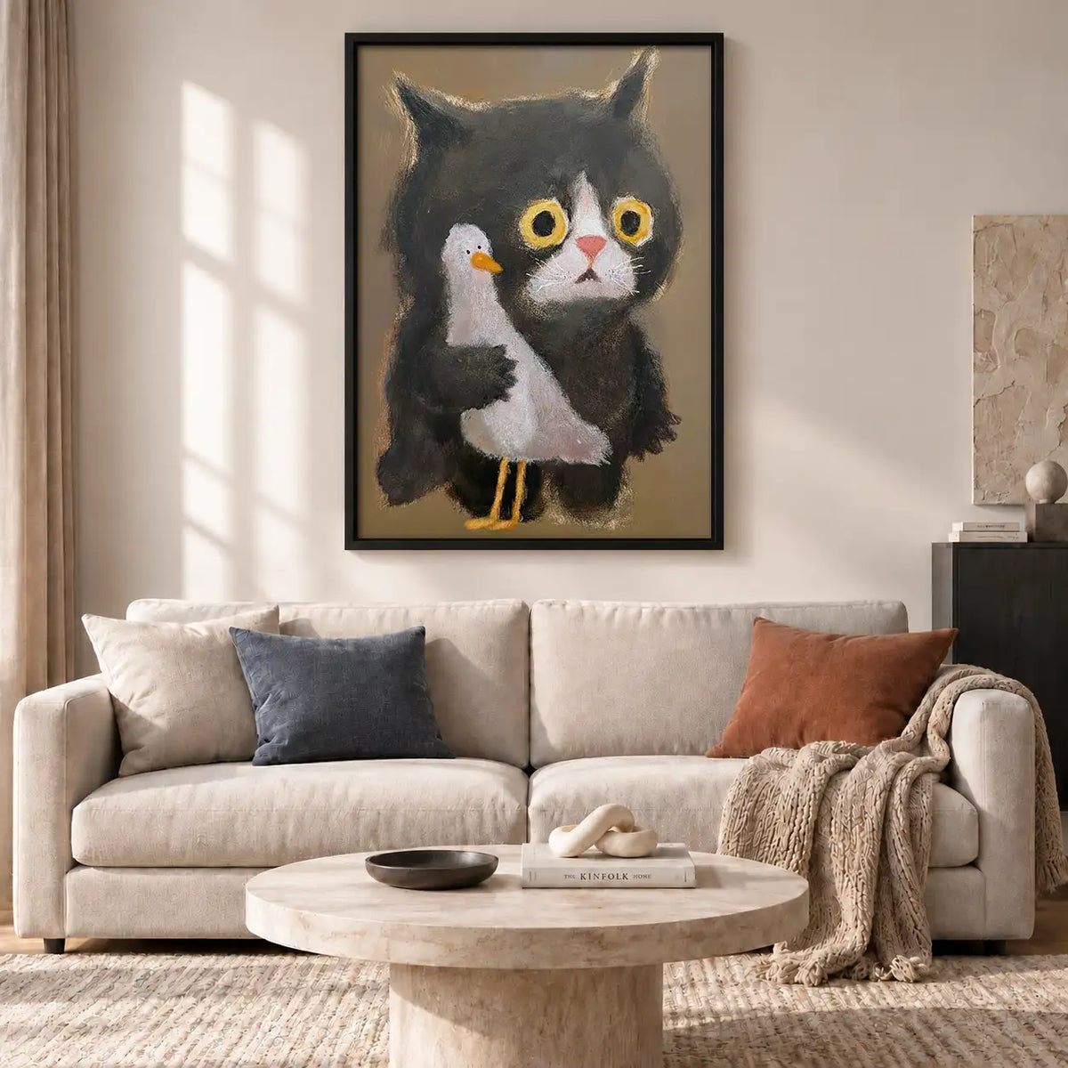 Kitten Wearing Bird Costume Wall Art 2