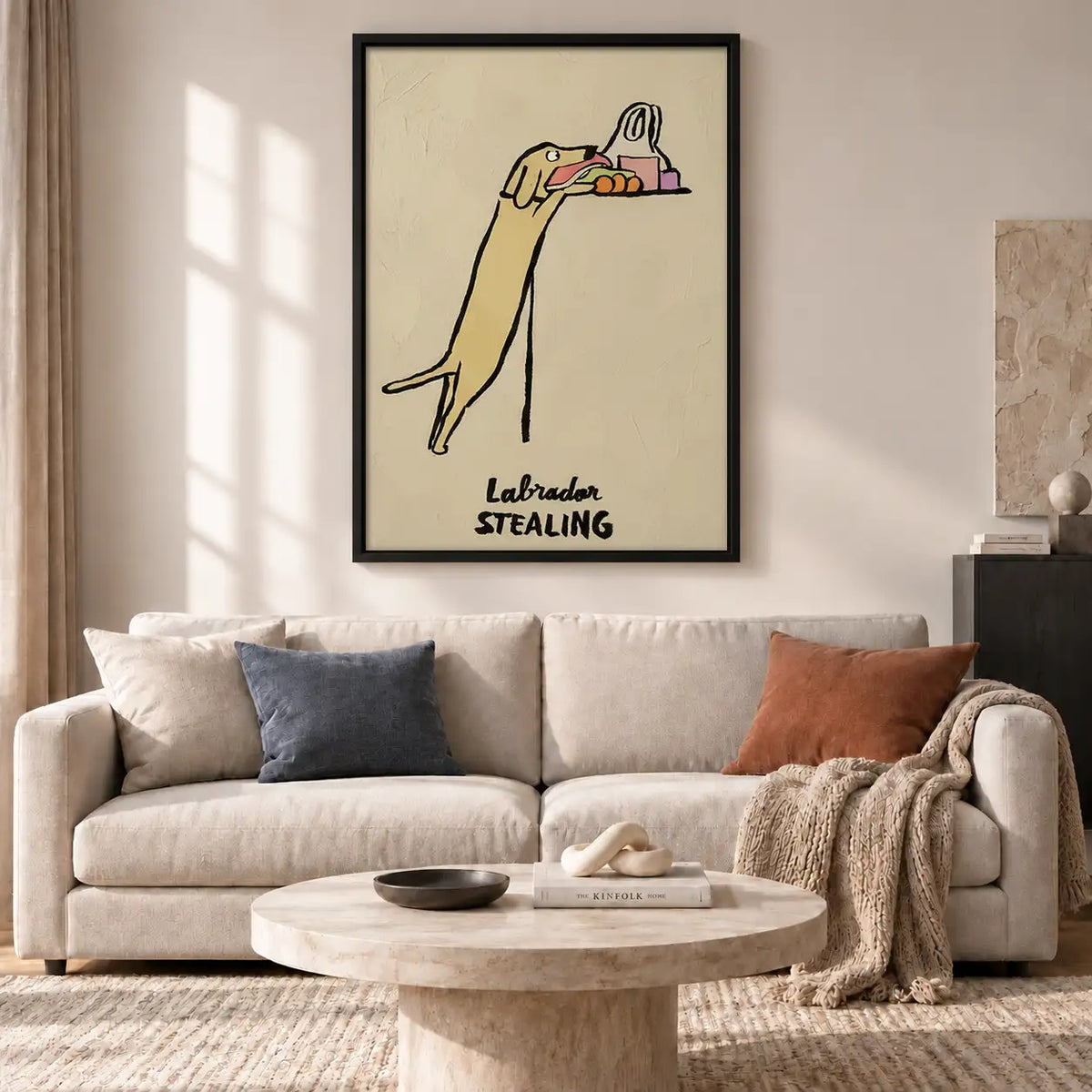 Labrador Stealing from Table Wall Art 2