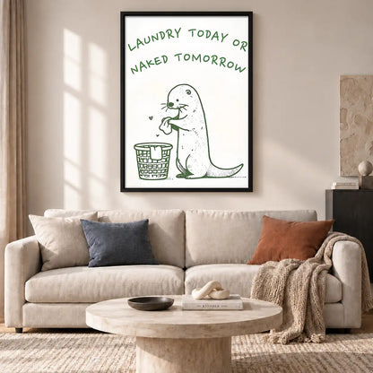 Laundry Today Dinosaur Typography Wall Art 2