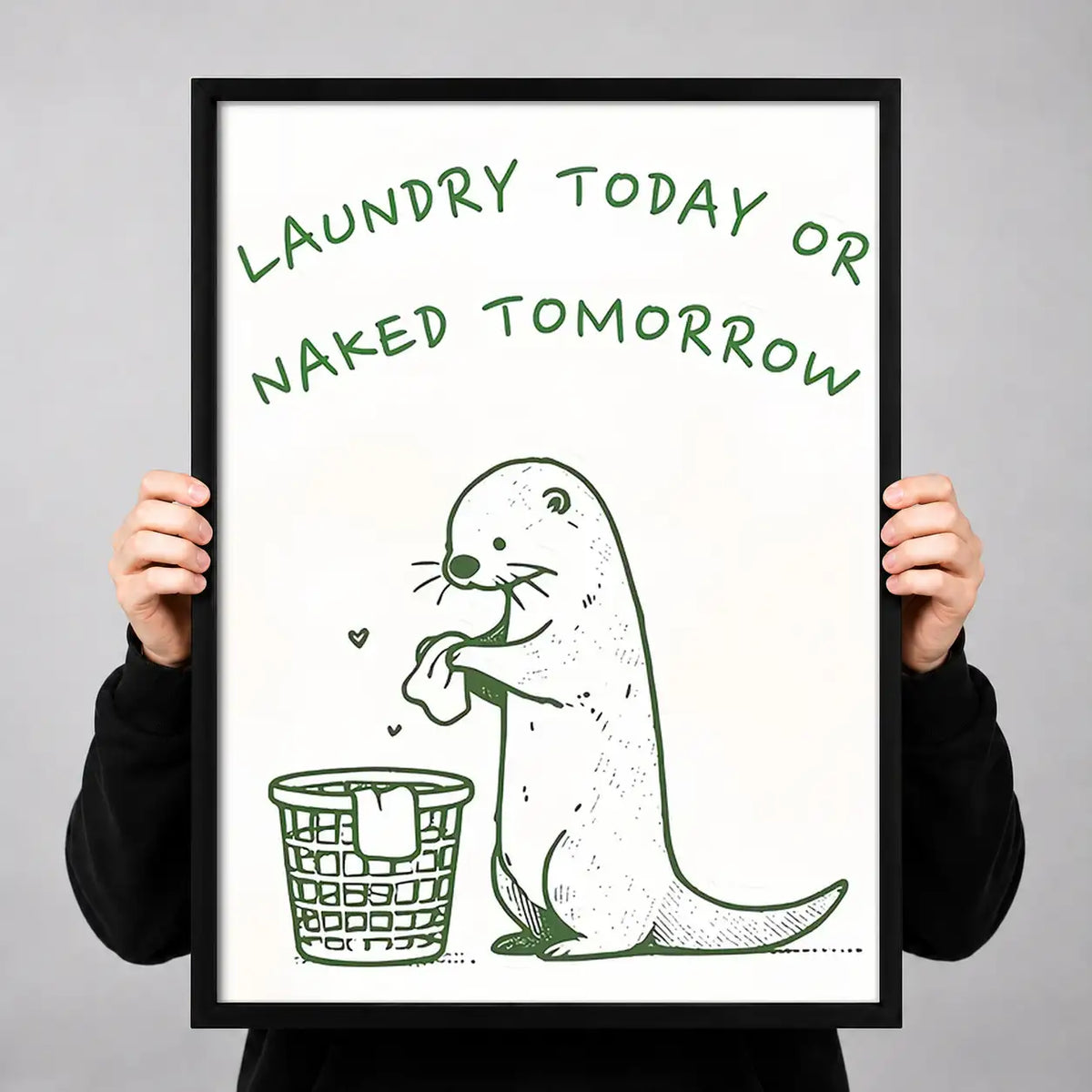 Laundry Today Dinosaur Typography Wall Art 3