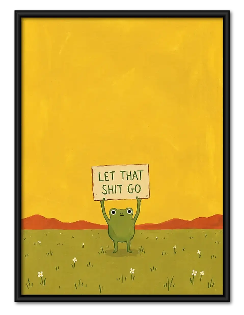 Let That Go Minimal Landscape Wall Art 1