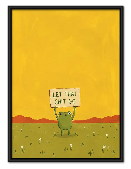 Let That Go Minimal Landscape Wall Art