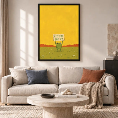 Let That Go Minimal Landscape Wall Art 2