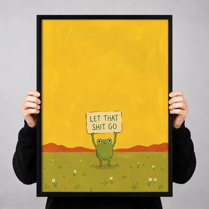 Let That Go Minimal Landscape Wall Art 3