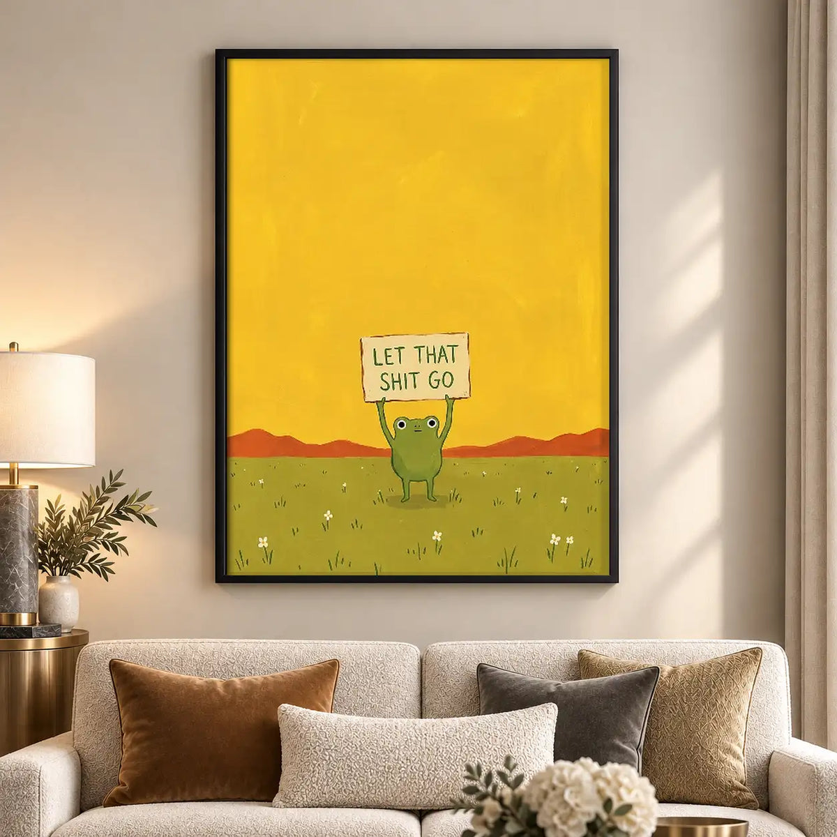 Let That Go Minimal Landscape Wall Art 5