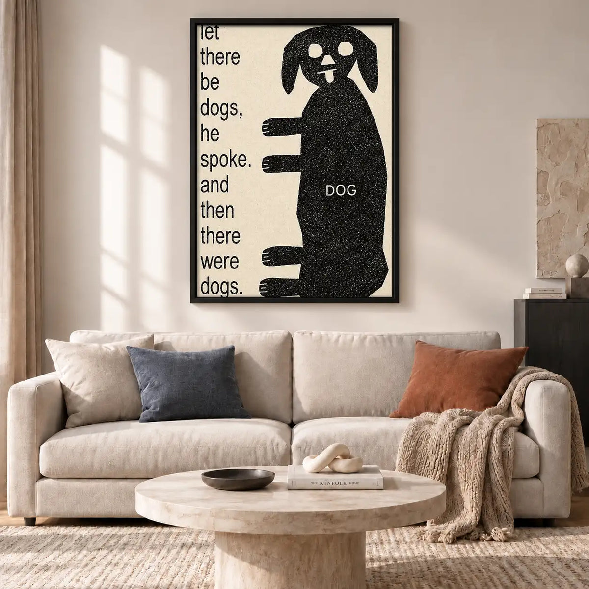 Let There Be Dogs Typography Wall Art 2