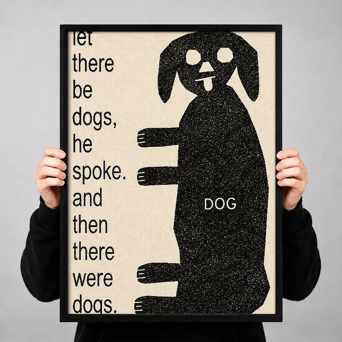 Let There Be Dogs Typography Wall Art 3