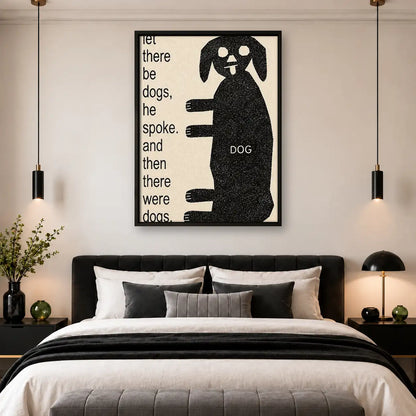 Let There Be Dogs Typography Wall Art 4