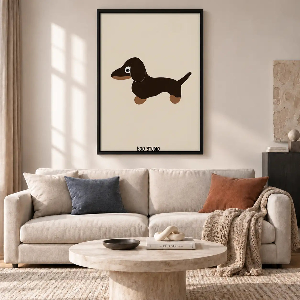 Little Brown Dachshund Wall Art 2