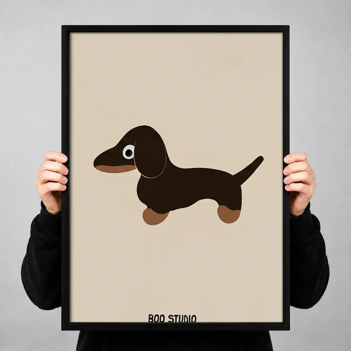 Little Brown Dachshund Wall Art 3