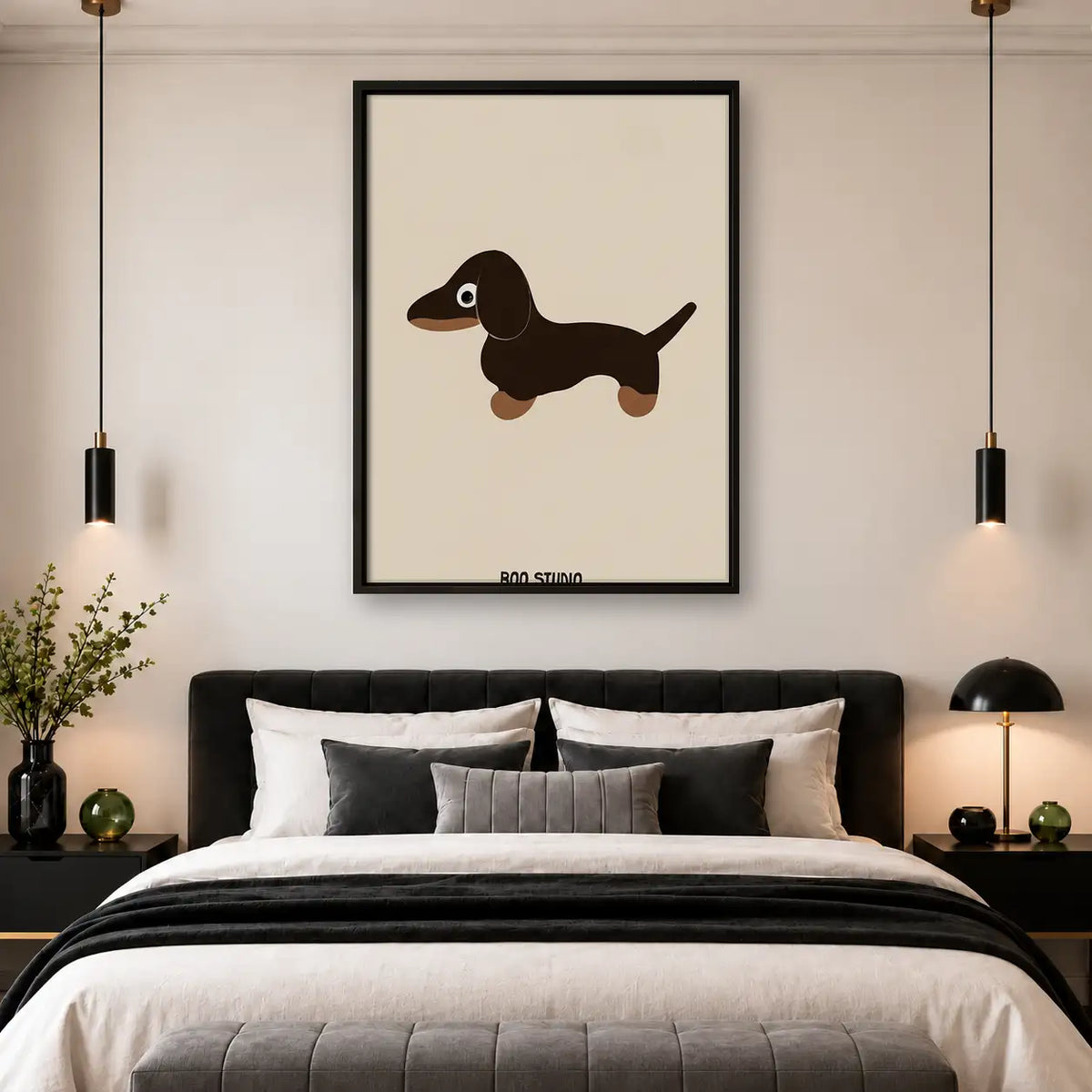 Little Brown Dachshund Wall Art 4