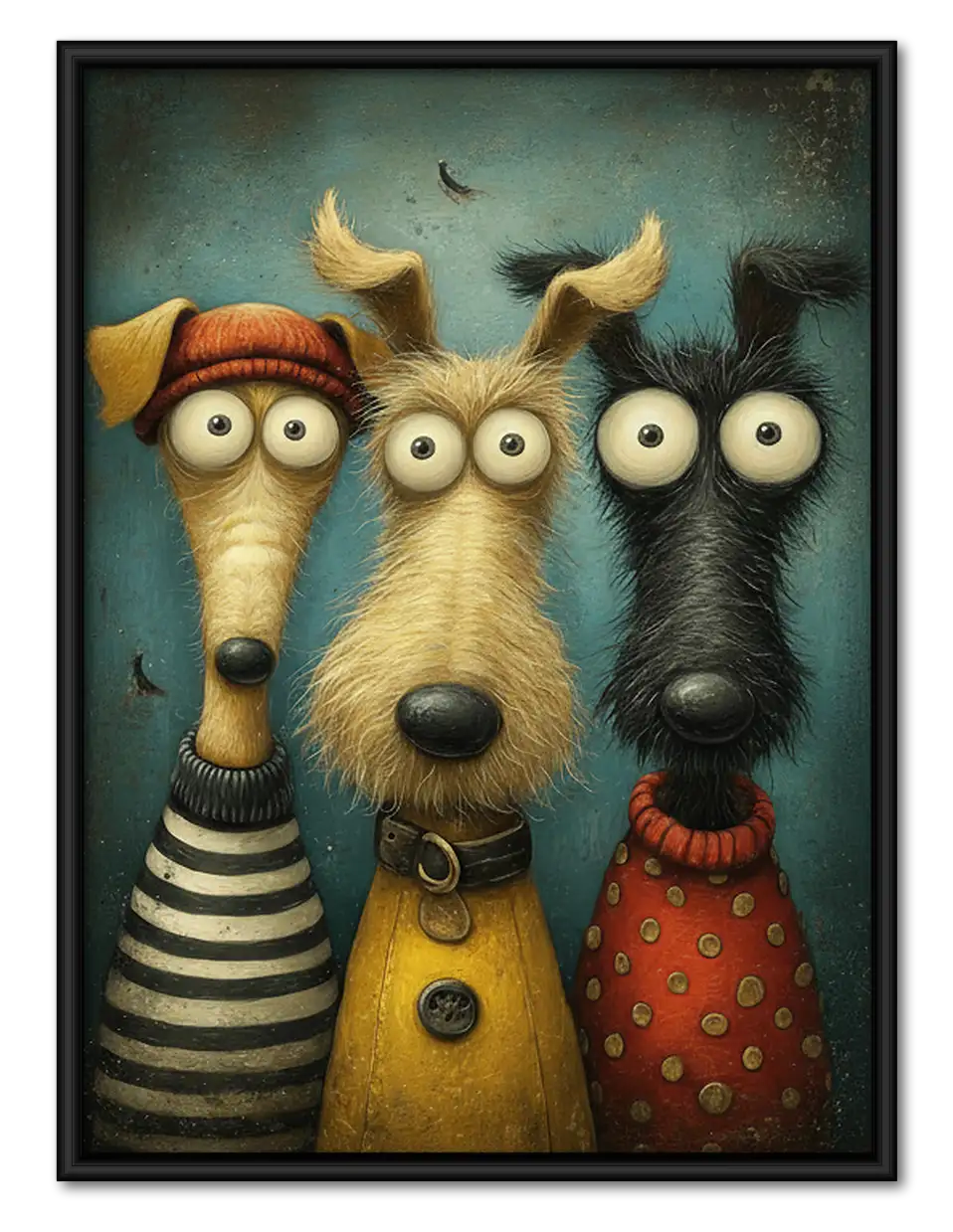 Long-Nose Dog Group Portrait Wall Art 1