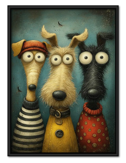 Long-Nose Dog Group Portrait Wall Art