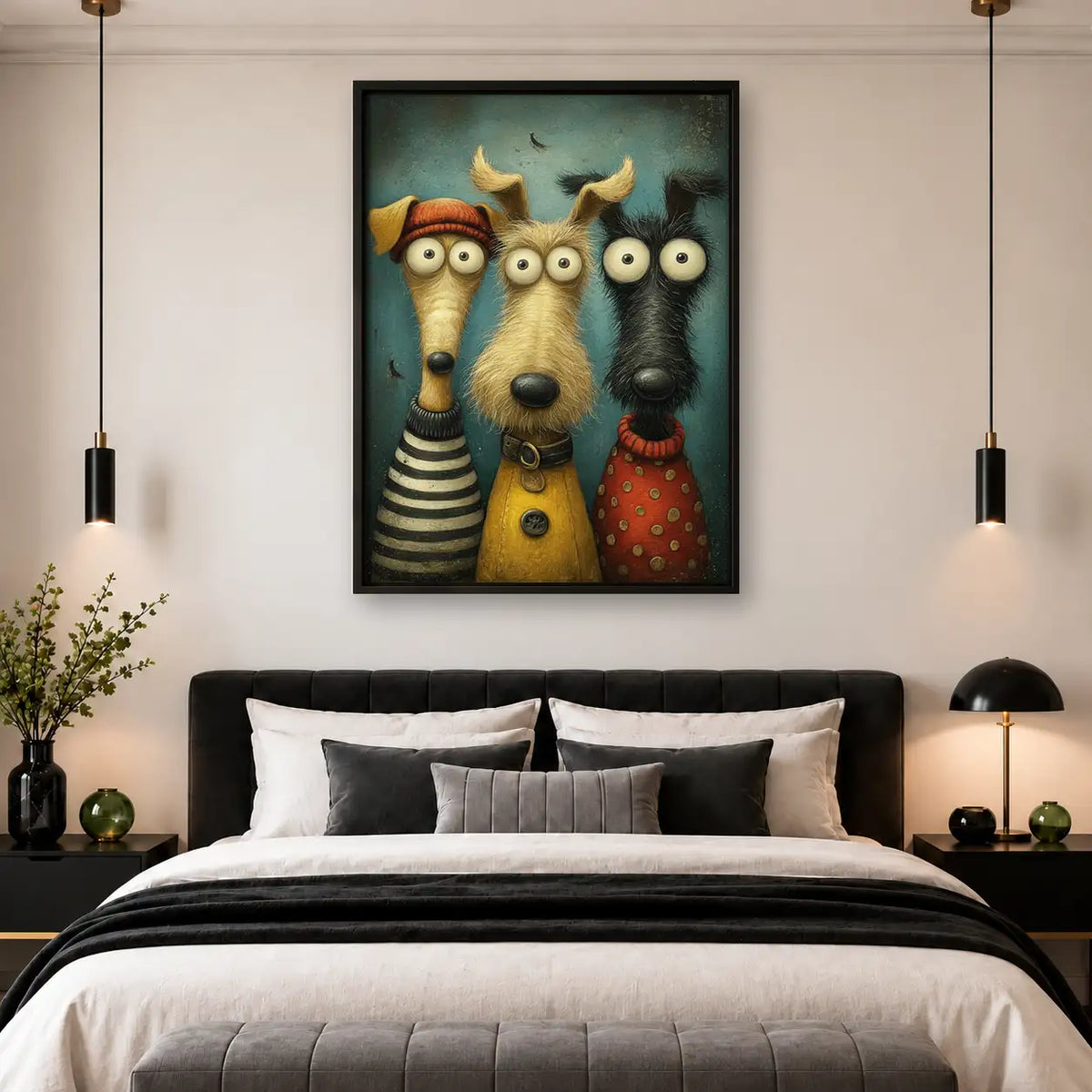 Long-Nose Dog Group Portrait Wall Art 4