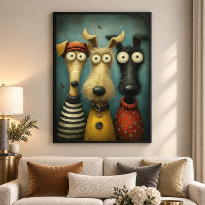 Long-Nose Dog Group Portrait Wall Art 5