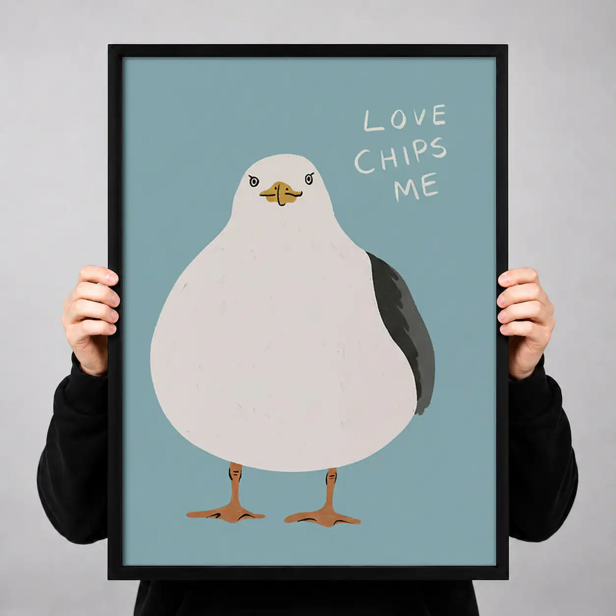 Love Chips Chubby Seagull Wall Art 3