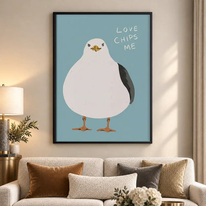 Love Chips Chubby Seagull Wall Art 5