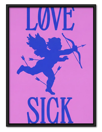 Love Sick Cupid Pop Art Wall Art