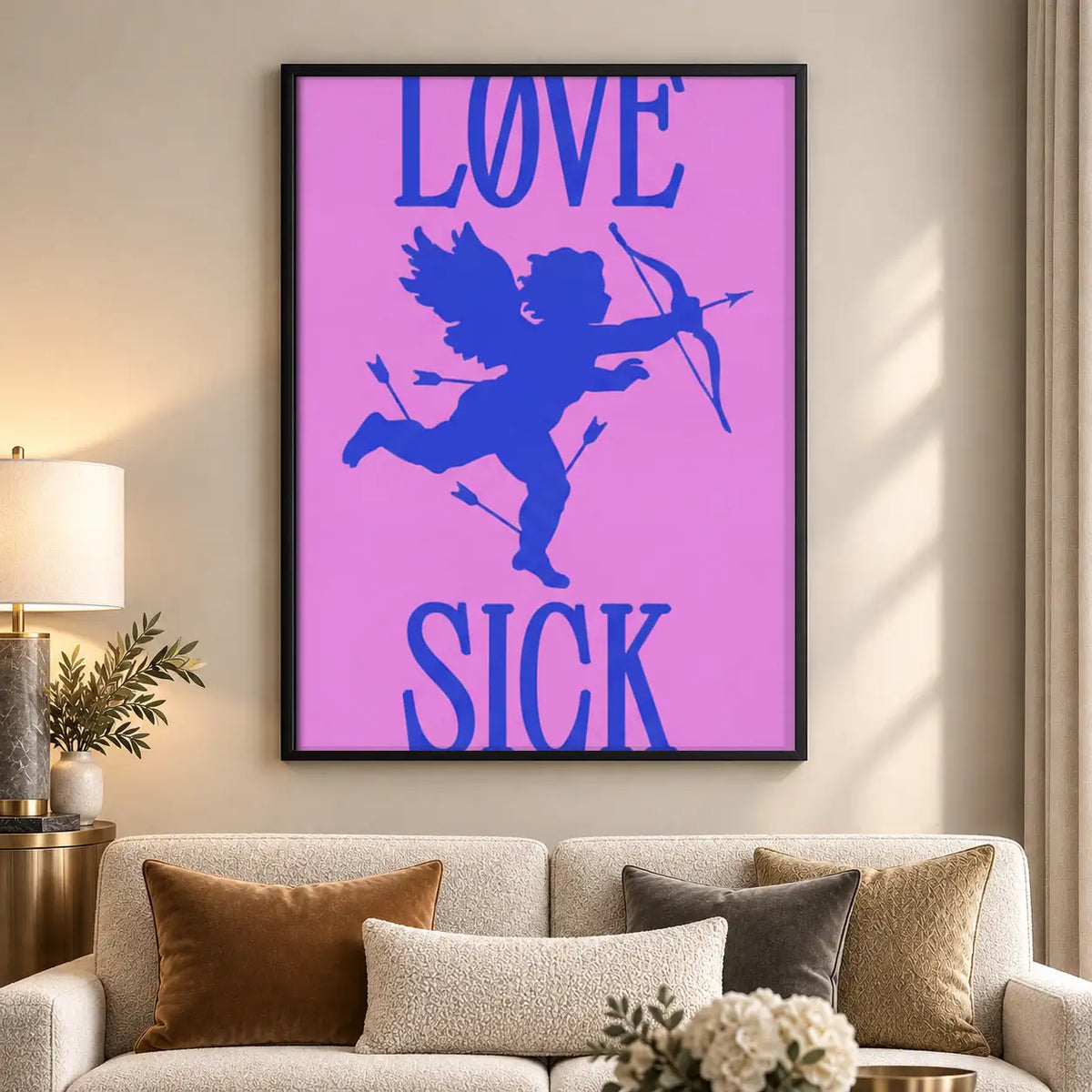 Love Sick Cupid Pop Art Wall Art 5
