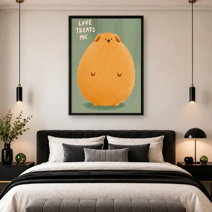 Love Treats Me Orange Cat Wall Art 4