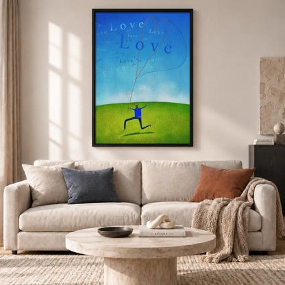 Love Written Across Blue Sky Wall Art 2