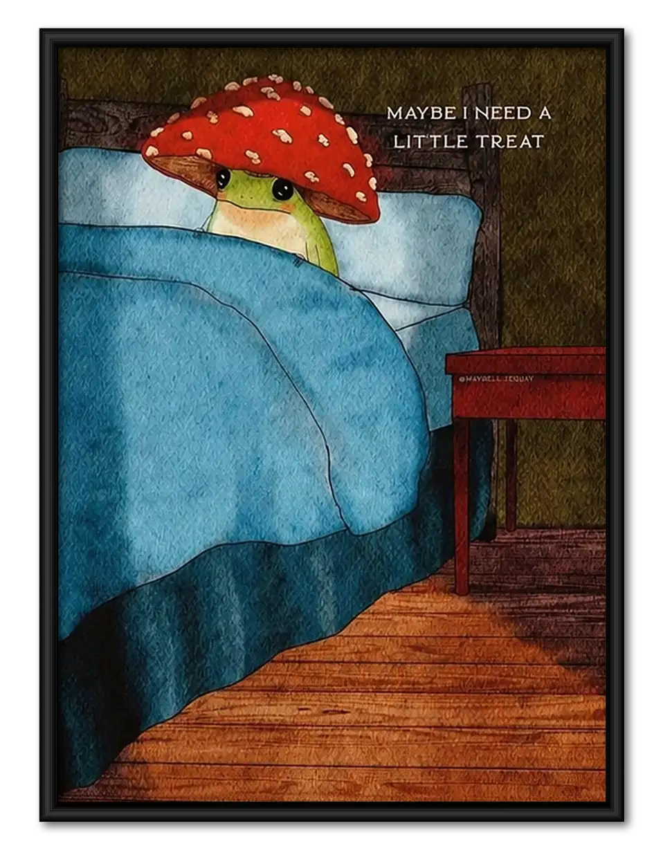 Maybe I Need to Stay in Bed Wall Art 1