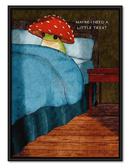 Maybe I Need to Stay in Bed Wall Art 1