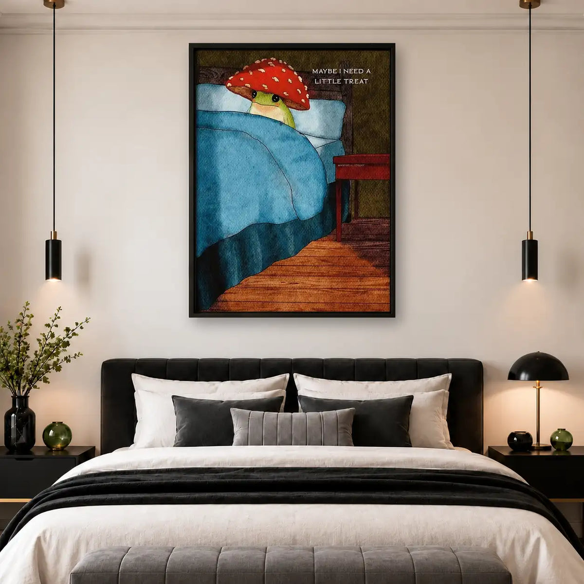Maybe I Need to Stay in Bed Wall Art 4