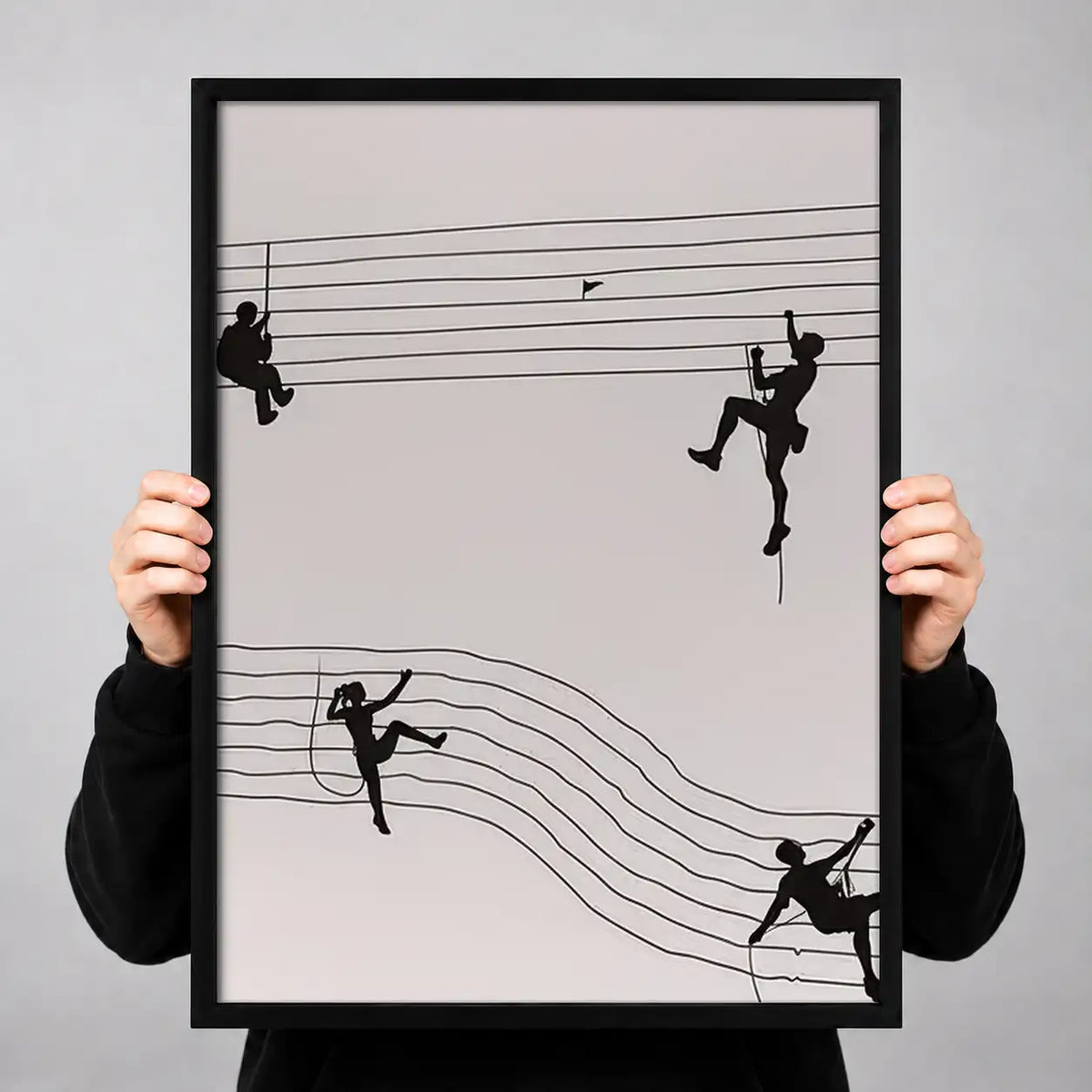 Minimal Hanging Acrobats Wall Art 3