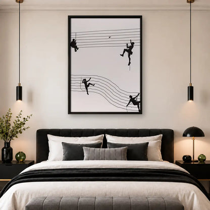 Minimal Hanging Acrobats Wall Art 4