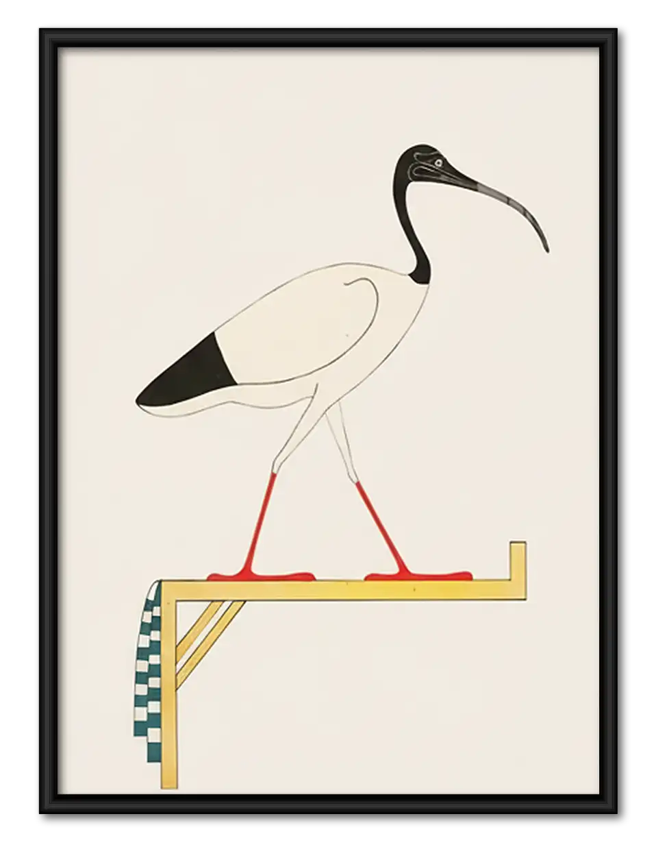 Minimal Heron Balancing Wall Art 1