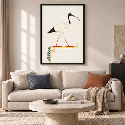 Minimal Heron Balancing Wall Art 2