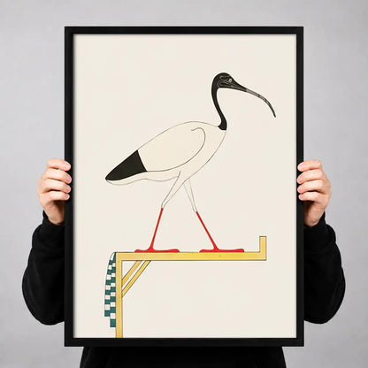 Minimal Heron Balancing Wall Art 3