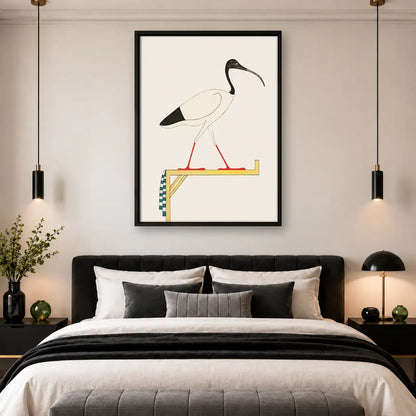 Minimal Heron Balancing Wall Art 4