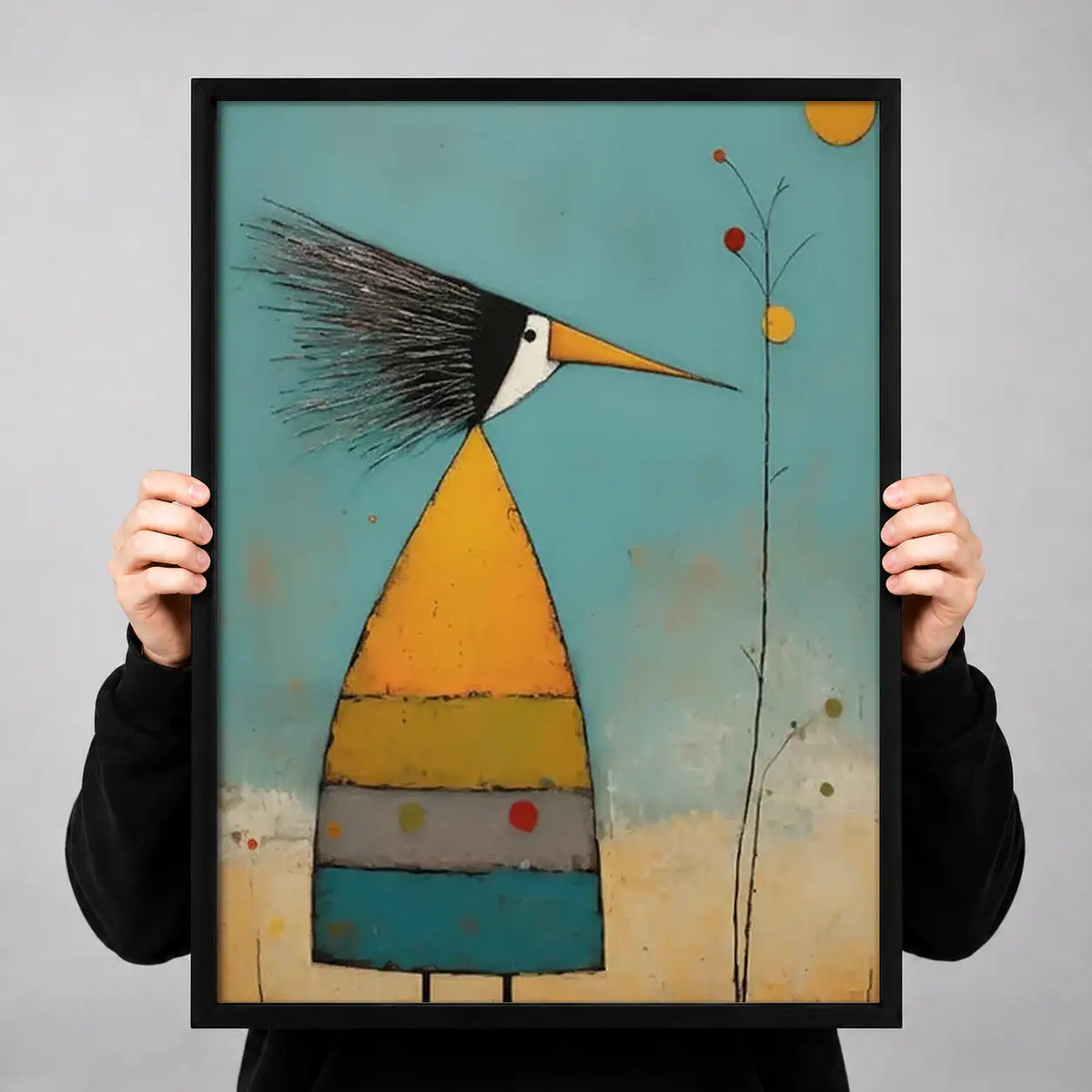 Minimal Sailboat on Teal Wall Art 3