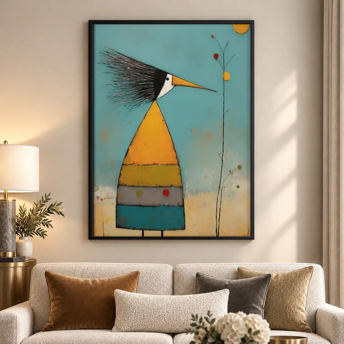 Minimal Sailboat on Teal Wall Art 5