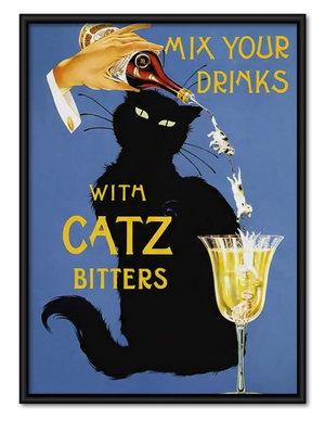 Mix Your Drinks with Catz Bitters Wall Art