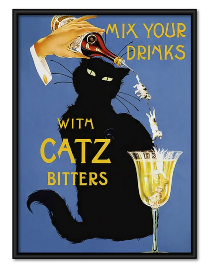 Mix Your Drinks with Catz Bitters Wall Art