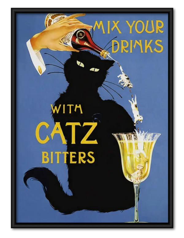 Mix Your Drinks with Catz Bitters Wall Art