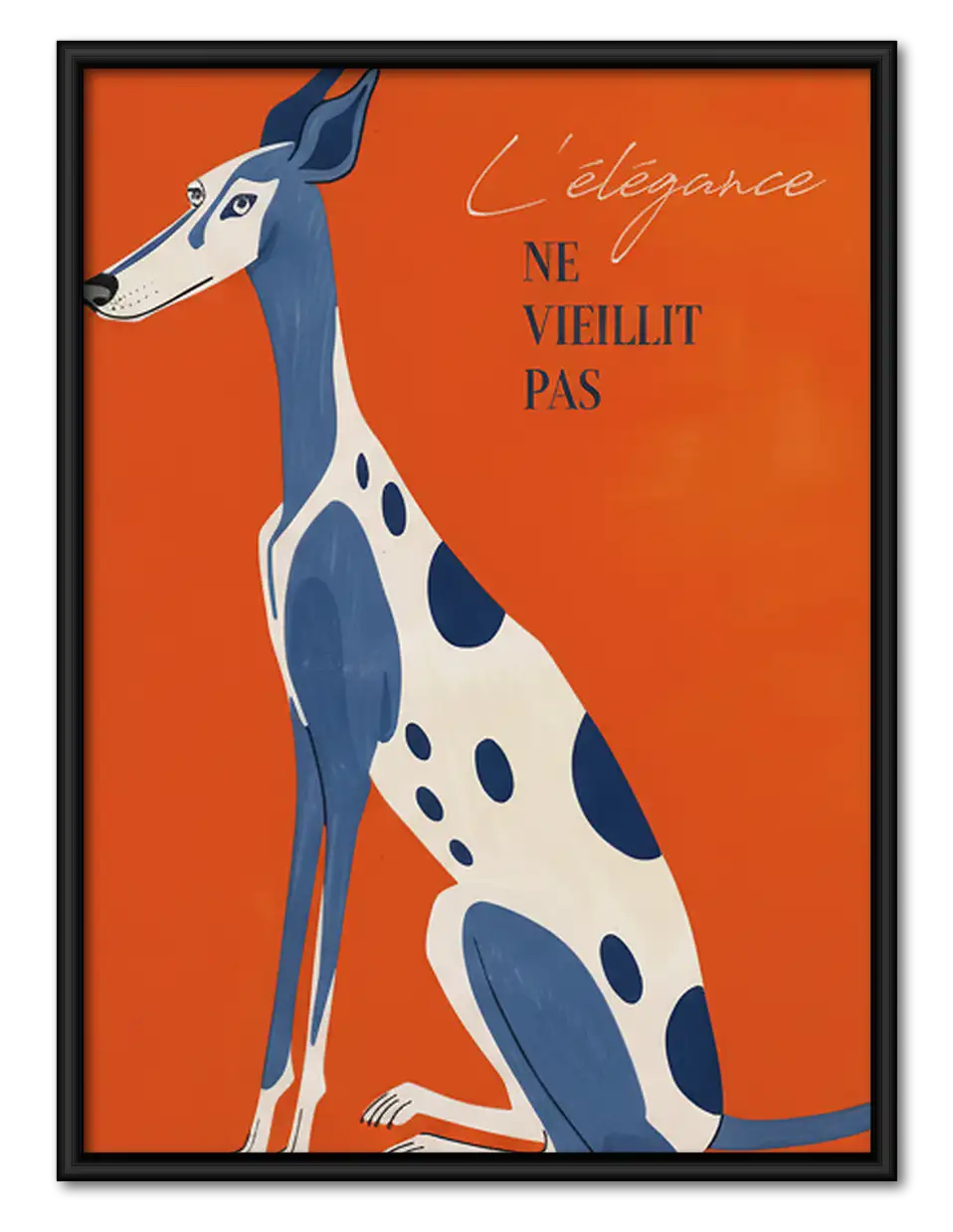 Modern French Dog Poster Wall Art 1