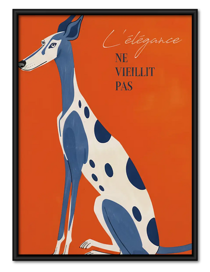 Modern French Dog Poster Wall Art
