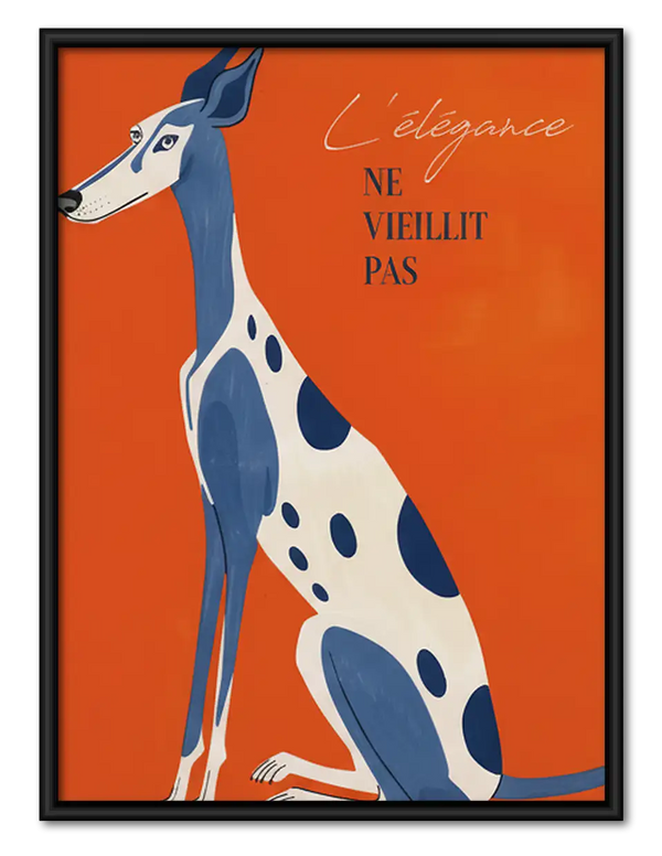 Modern French Dog Poster Wall Art