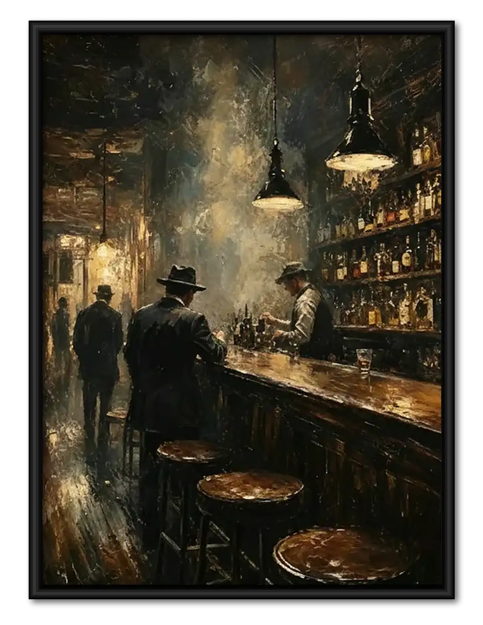 Moody Evening in Old Tavern Wall Art 1