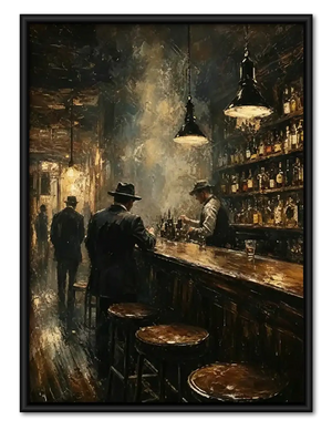 Moody Evening in Old Tavern Wall Art