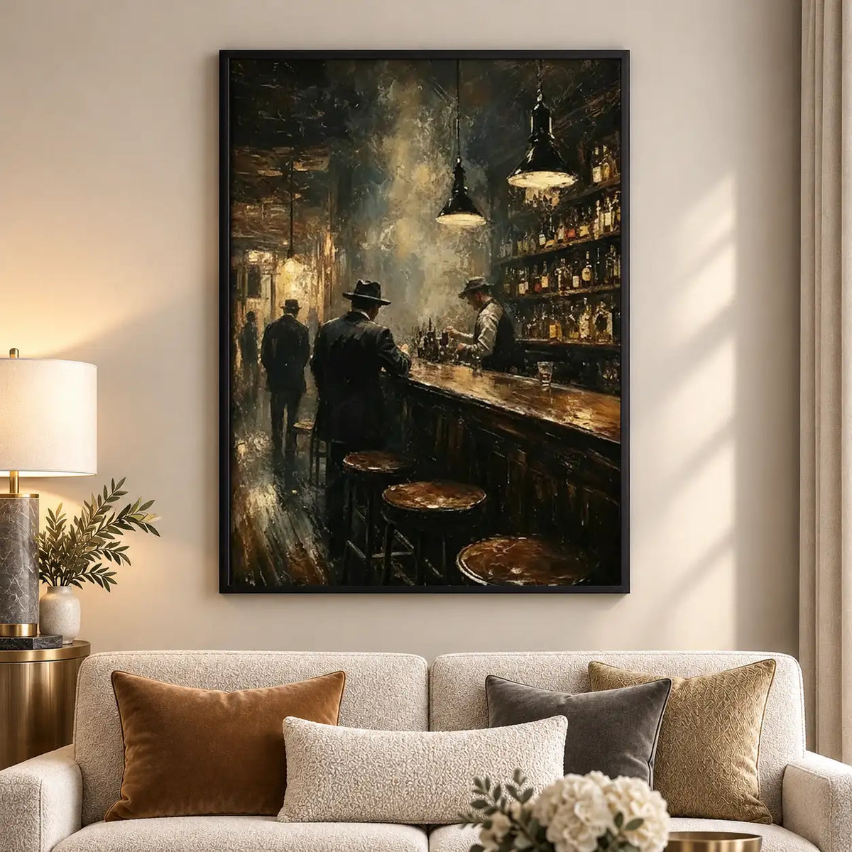 Moody Evening in Old Tavern Wall Art 5