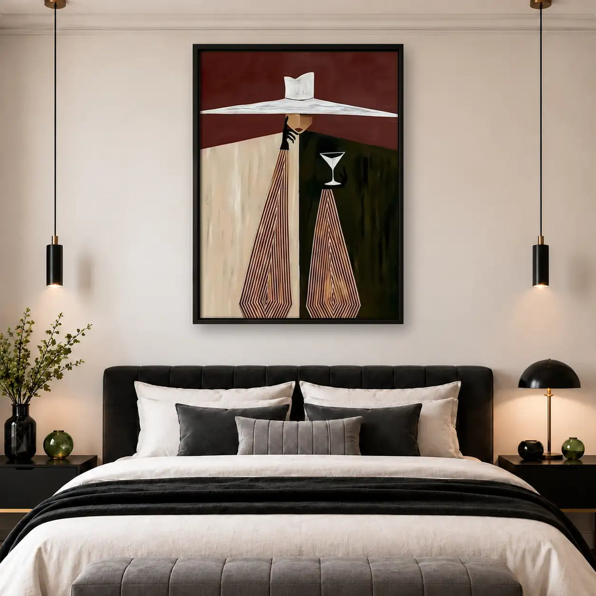 Mysterious Man with Martini Wall Art 4