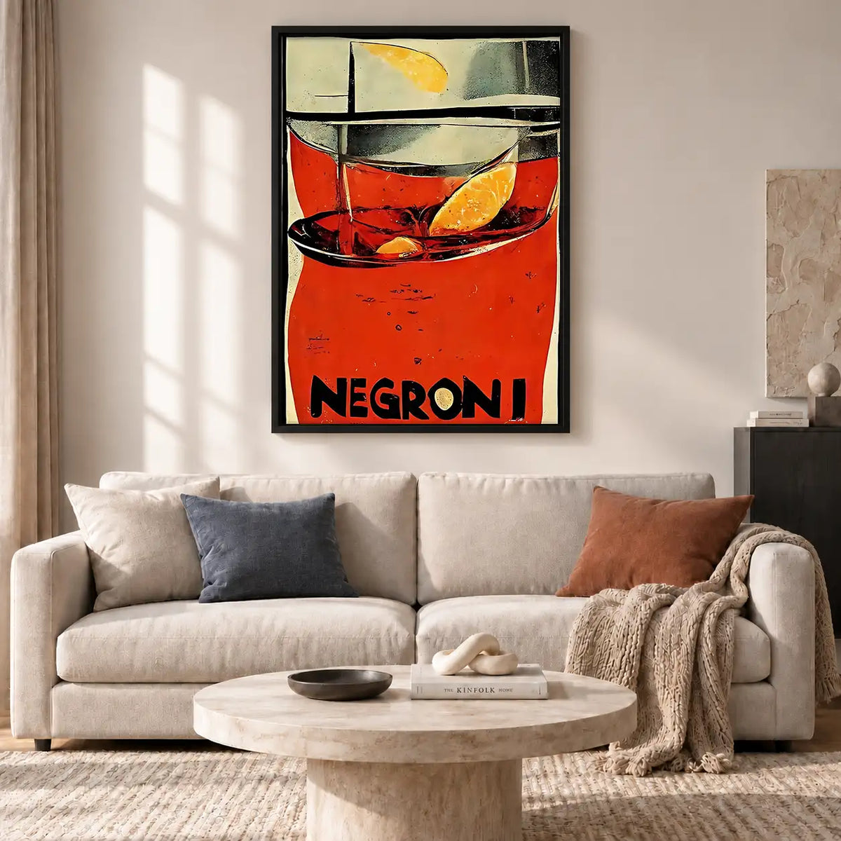 Negroni Cocktail Graphic Wall Art 2