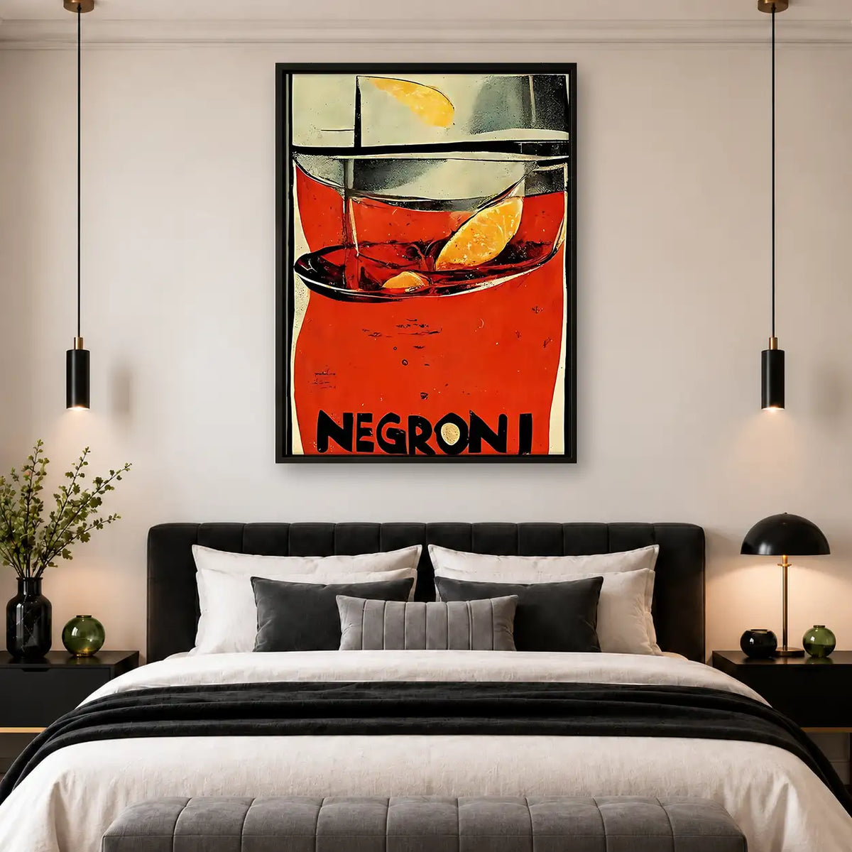 Negroni Cocktail Graphic Wall Art 4