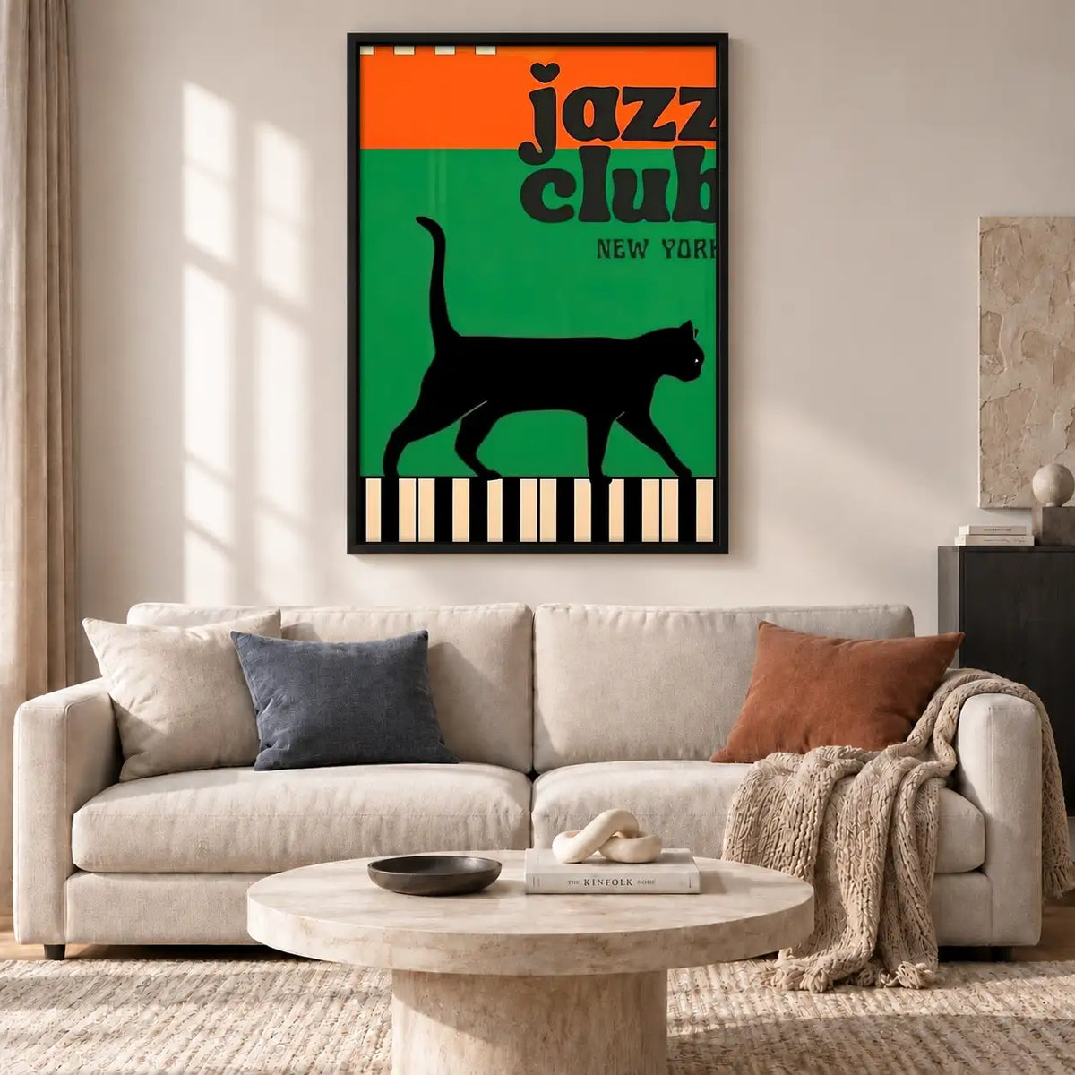 New York Jazz Club Cat Wall Art 2