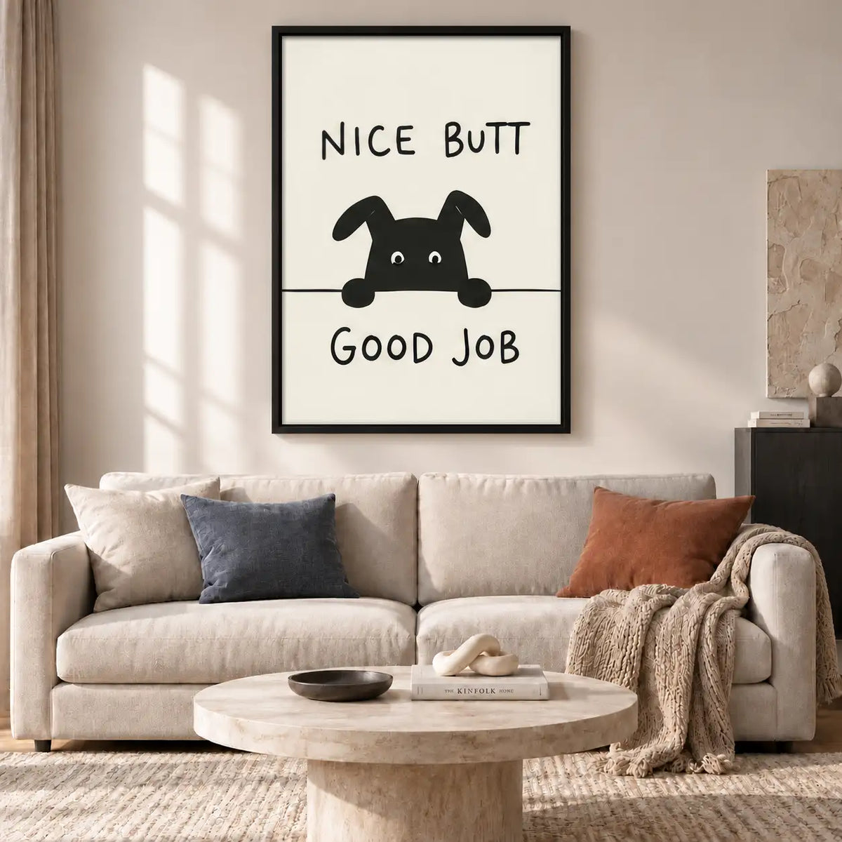 Nice Butt Good Job Dog Wall Art 2